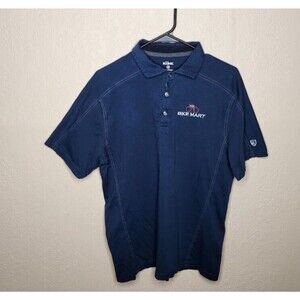 Kuhl Polo Shirt Mens Medium Blue Organic Cotton Wildfibre Short Sleeve Wildfibre